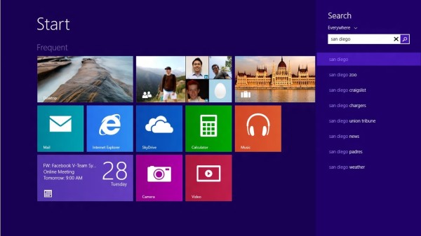 Microsoft Windows 8.1 Smart Search