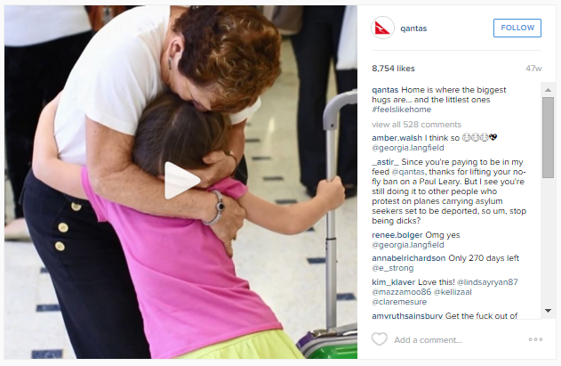 Qantas Instagram Video Ad